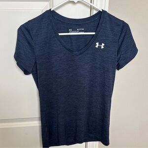 Under Armour Women's Dark Blue V-Neck Tee